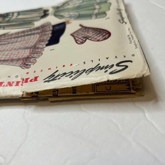 Simplicity Vintage 1950's Pattern #2295 Women's Aprons One Size - Picture 7 of 7